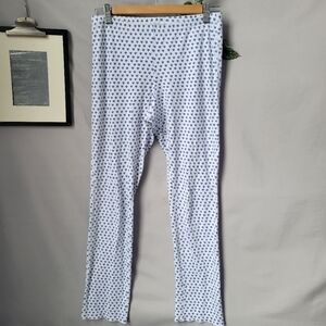 Roller Rabbit Blue and White Pajama Pants